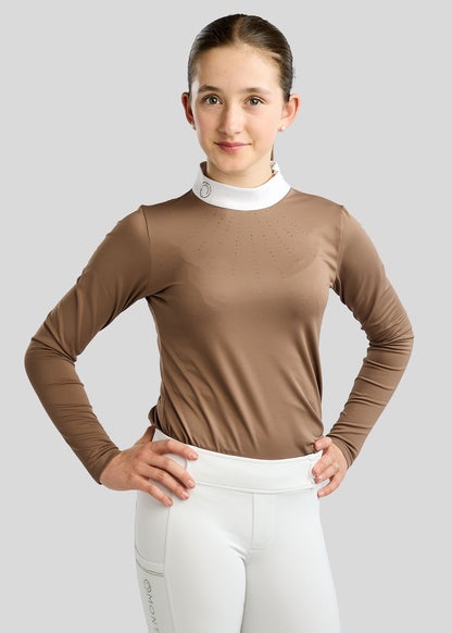 MoEve Junior Polo Comp Golden Quartz - Nougat Brown