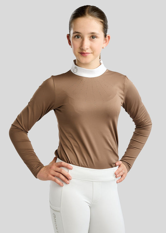 MoEve Junior Polo Comp Golden Quartz - Nougat Brown