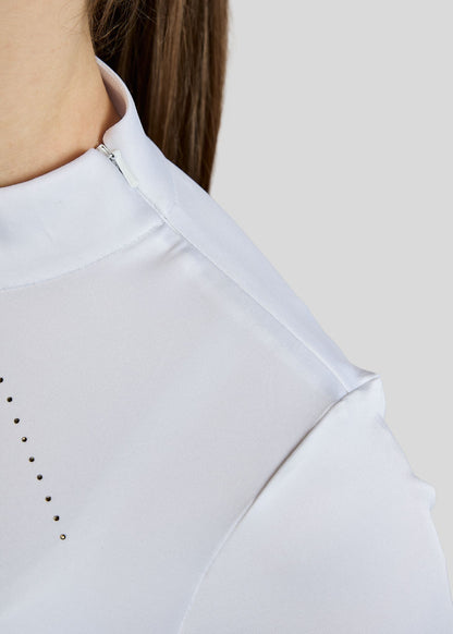 MoEve Junior Polo Comp Golden Quartz - Blanco