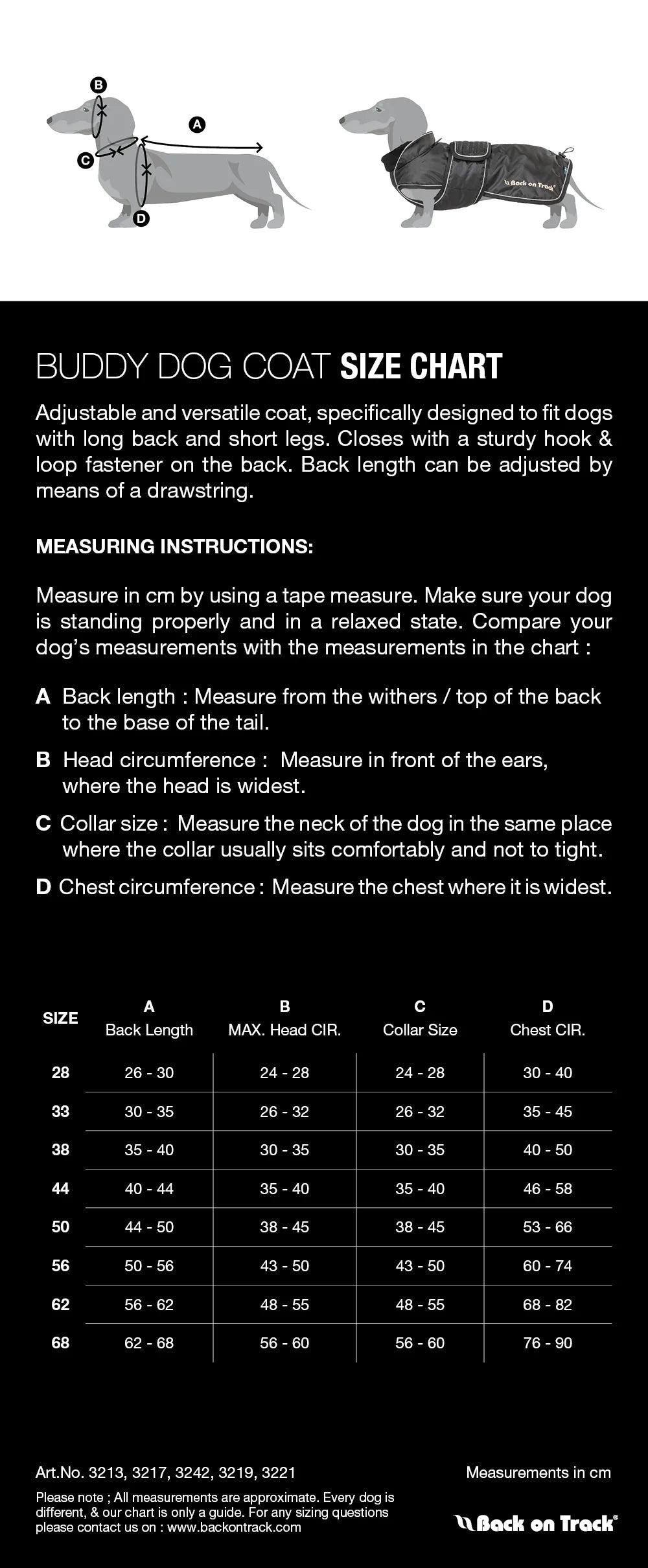 Abrigo Buddy 2.0 con relleno Back on Track