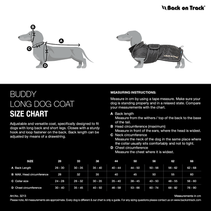 Abrigo para perro Buddy Back on Track® con Welltex®