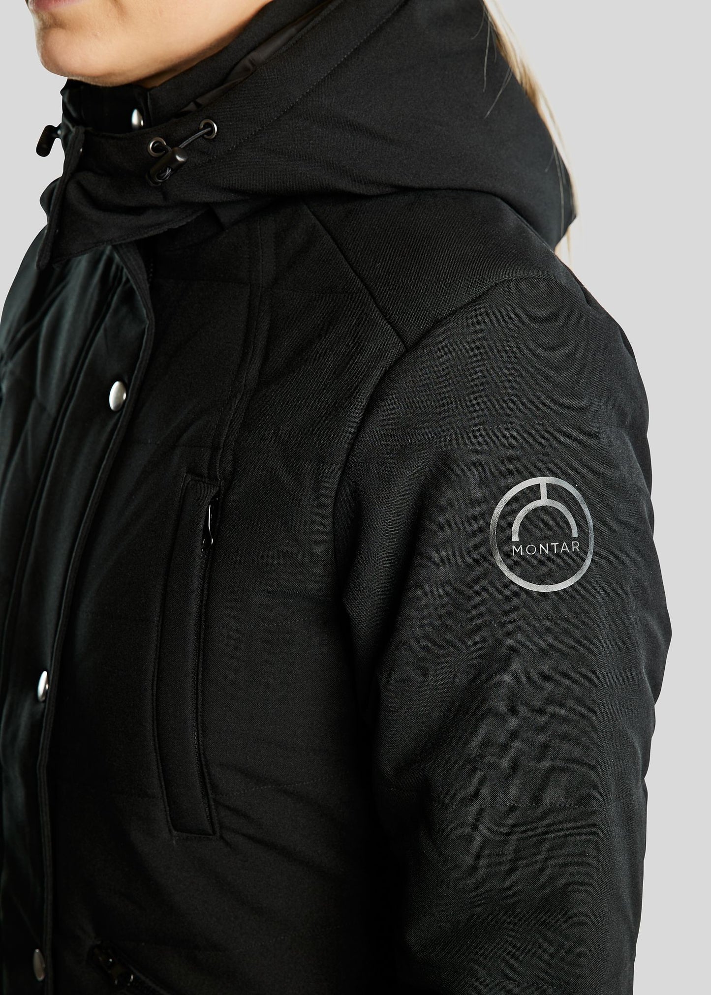 Dicte Chaqueta Larga técnica - Negro