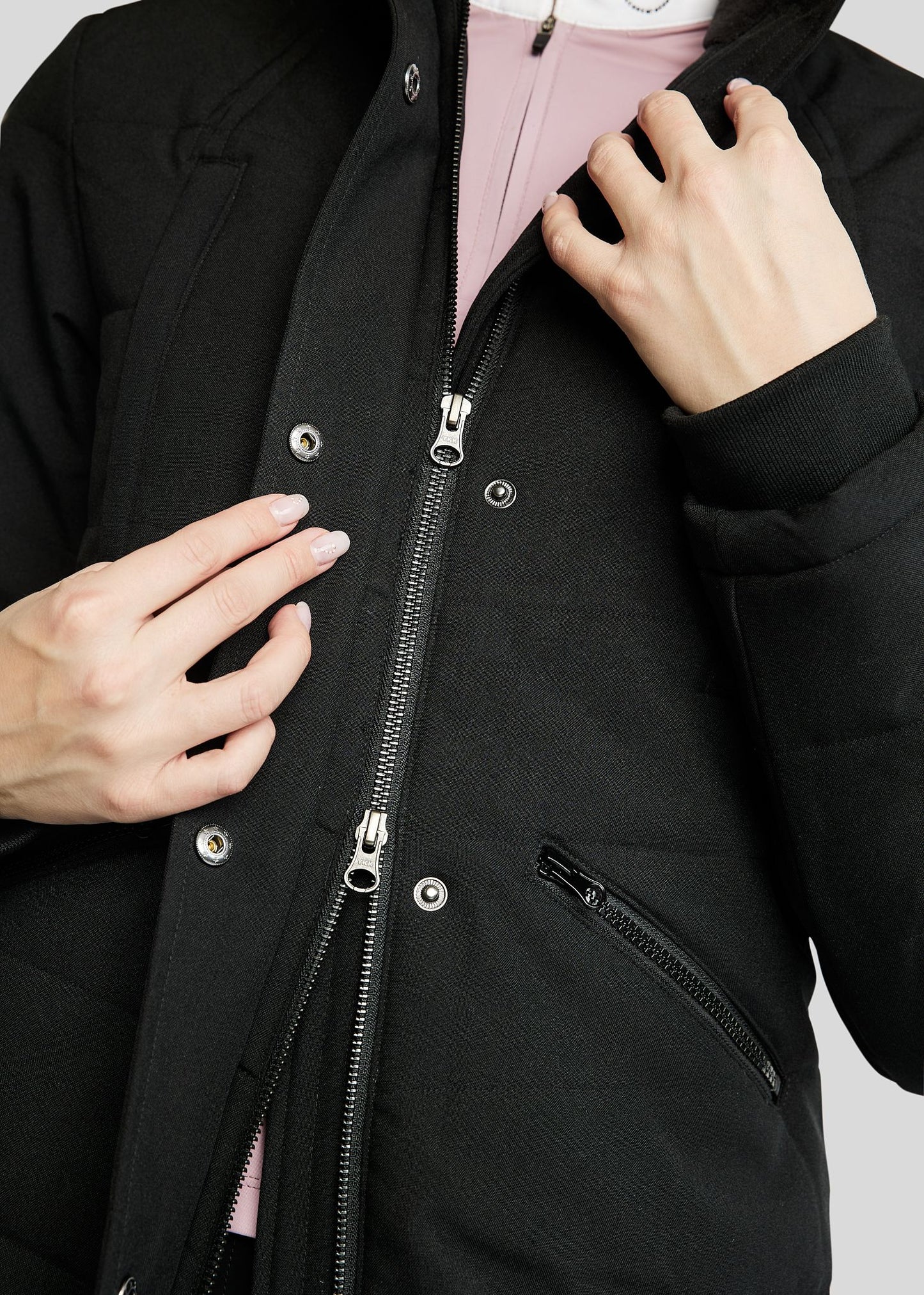 Dicte Chaqueta Larga técnica - Negro