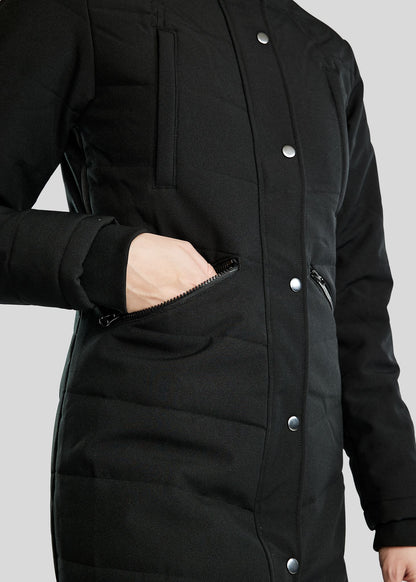 Dicte Chaqueta Larga técnica - Negro