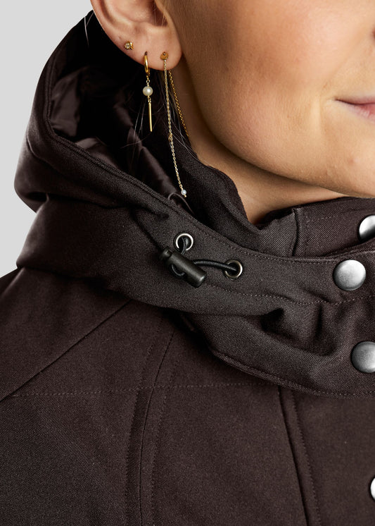 Dicte Chaqueta Larga técnica - Marron