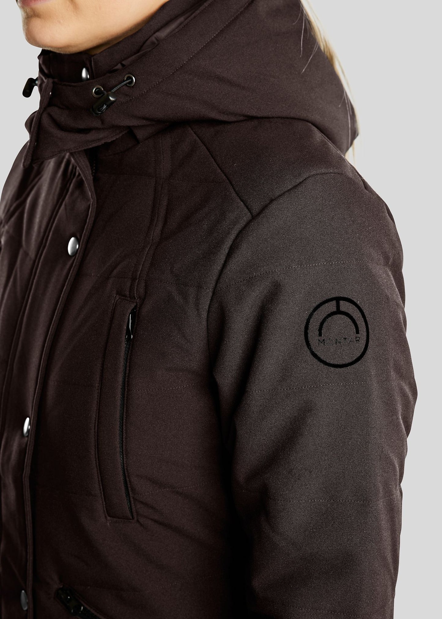 Dicte Chaqueta Larga técnica - Marrón