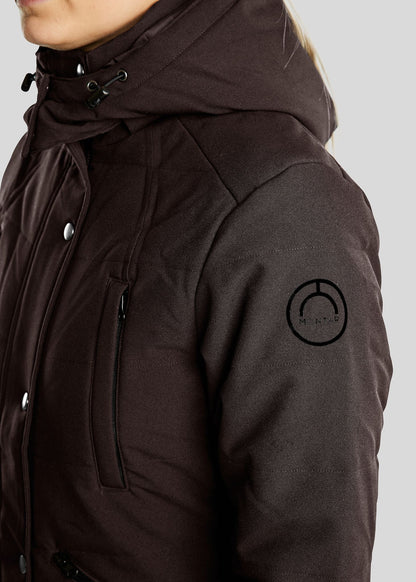 Dicte Chaqueta Larga técnica - Marrón