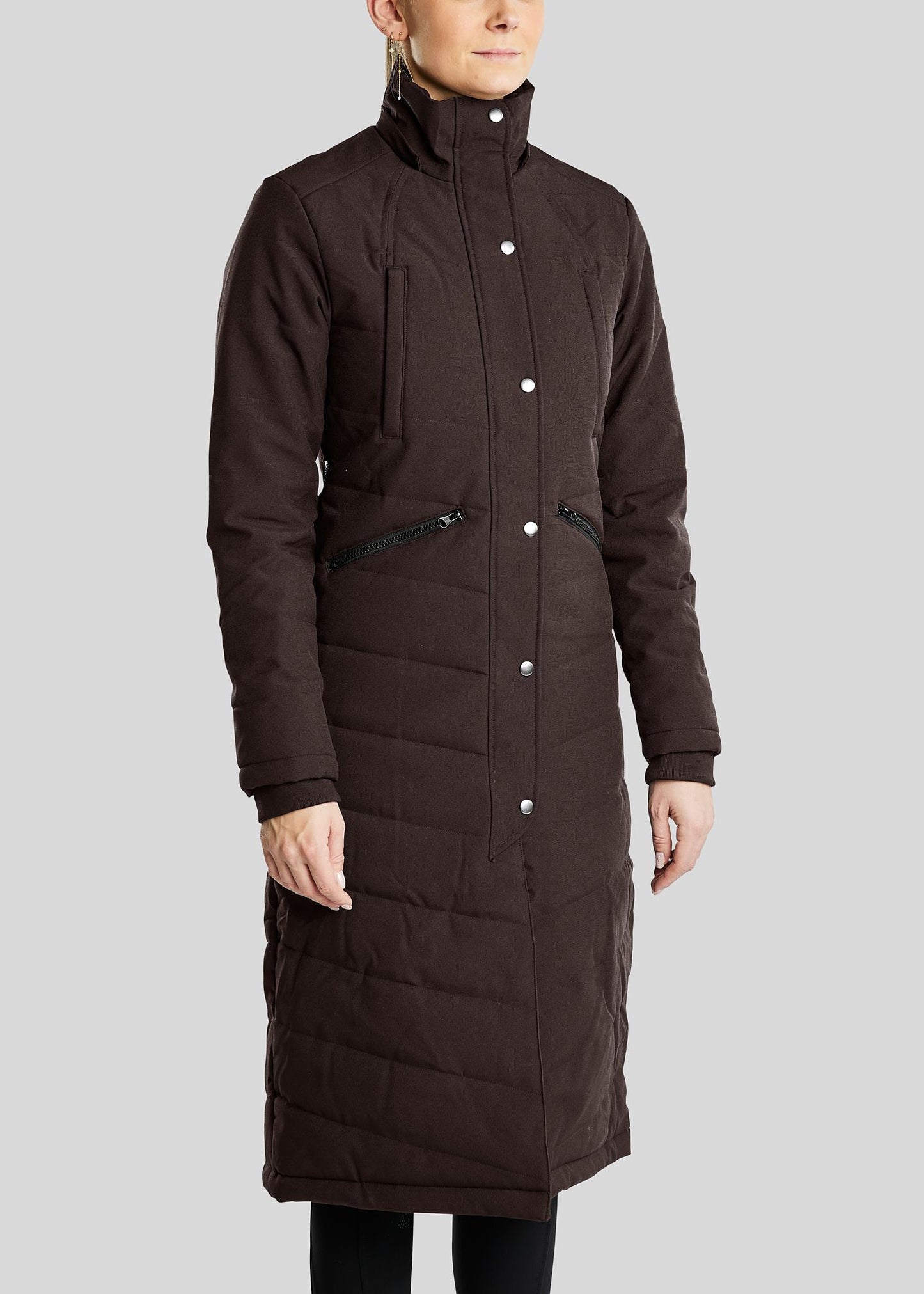 Dicte Chaqueta Larga técnica - Marrón