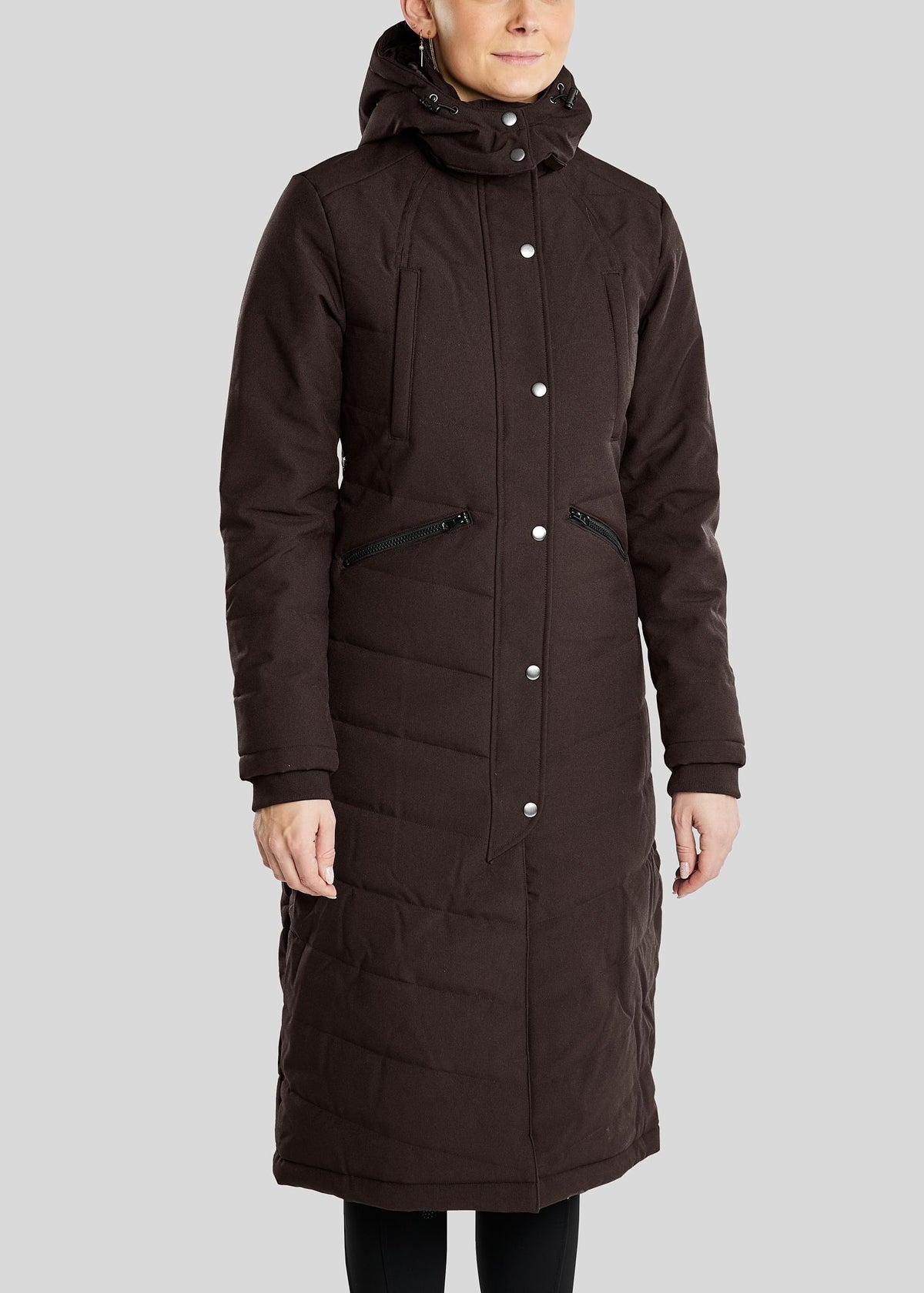 Dicte Chaqueta Larga técnica - Marron