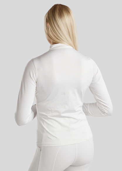 Everly Mon-Tech Rosegold polo manga larga - Blanco