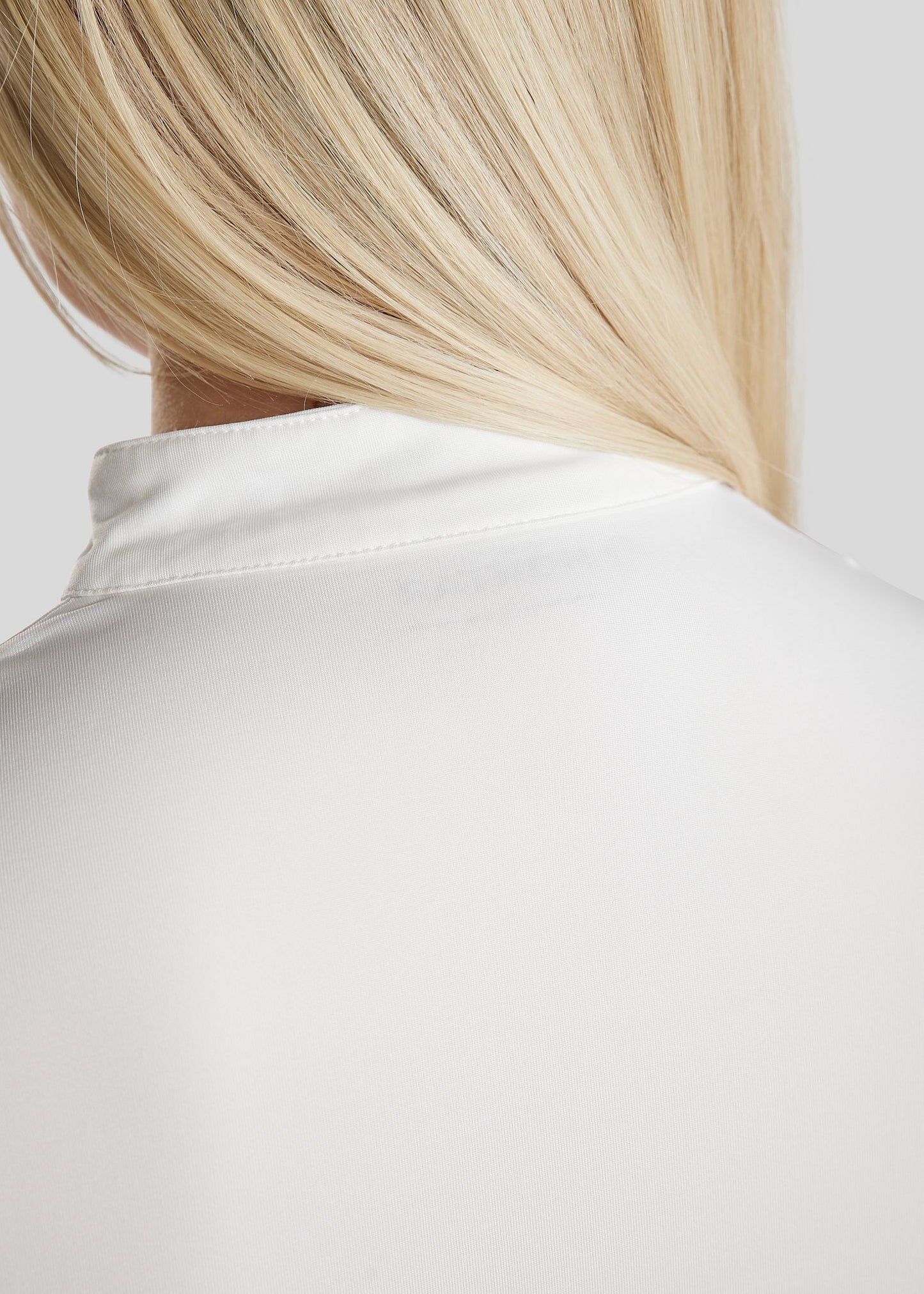 Everly Mon-Tech Rosegold polo manga larga - Blanco