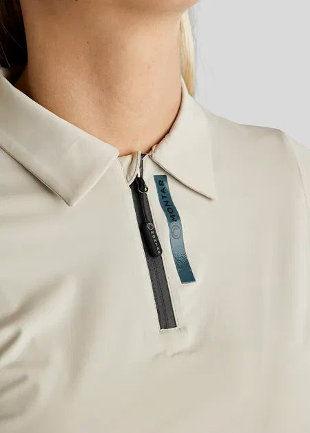 MoStella polo con Mesh Panels - Light Silver Grey
