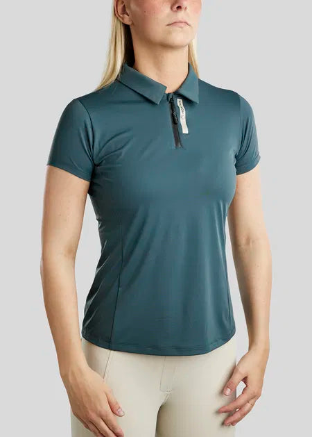 MoStella polo con Mesh Panels - Dark Slate