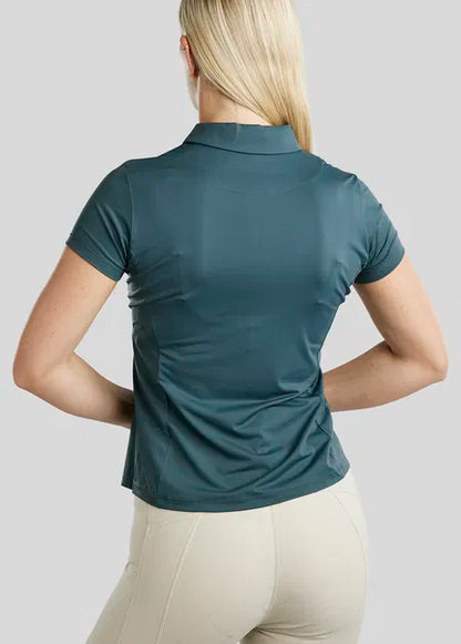 MoStella polo con Mesh Panels - Dark Slate