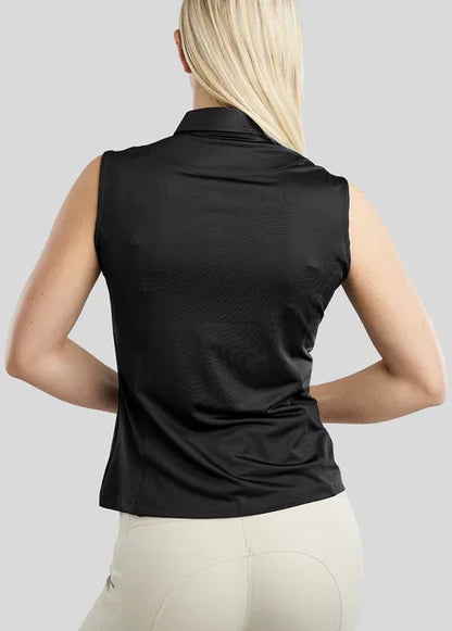Fiona Polo sin mangas - Negro