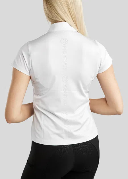 MoElaine Camiseta técnica Lasercut Logo - Blanco