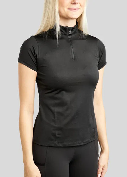 MoElaine Camiseta técnica Lasercut Logo - Negro