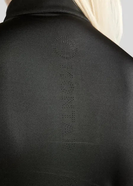 MoElaine Camiseta técnica Lasercut Logo - Negro