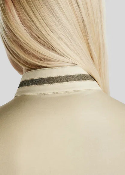 MoGaia Polo Termo con Gun Metal Caviar Tape - Warm Light Grey