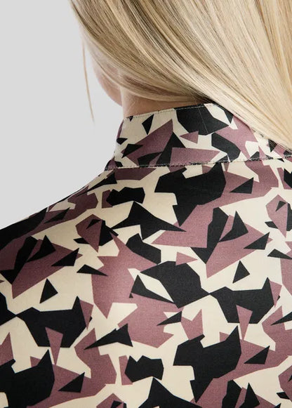 MoCami Polo manga larga camuflaje  - Dusty Rose