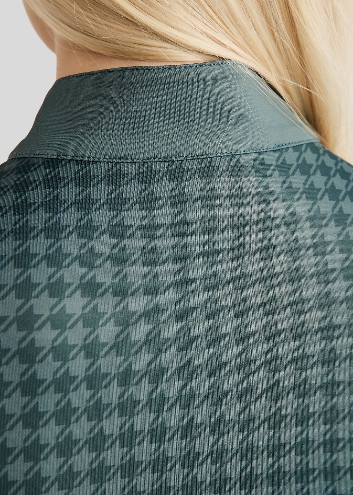 MoHannah polo pata de gallo print - Jade