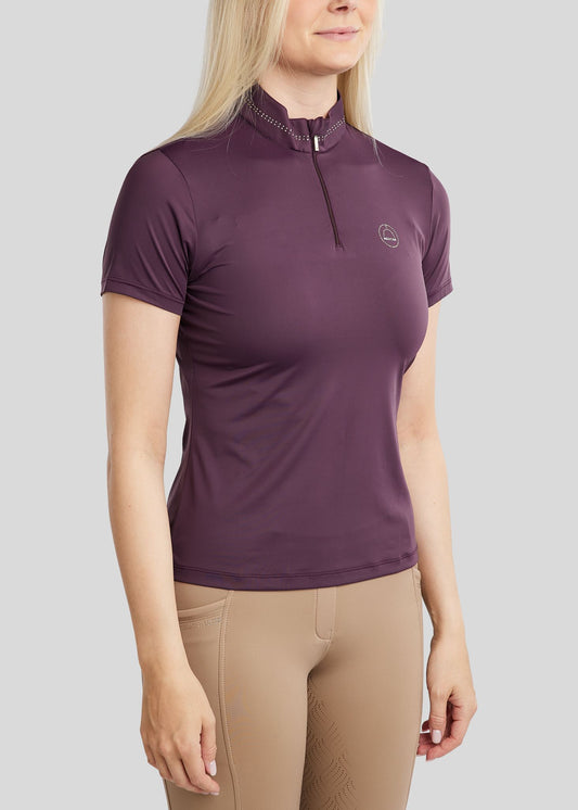 MoBlair polo técnico con brillis Champagne - Fig