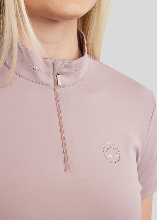 MoBlair polo técnico con brillis Champagne - Blush