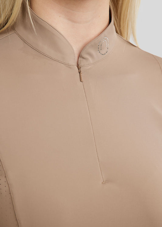 MoDahne polo técnico con brillis - Taupe