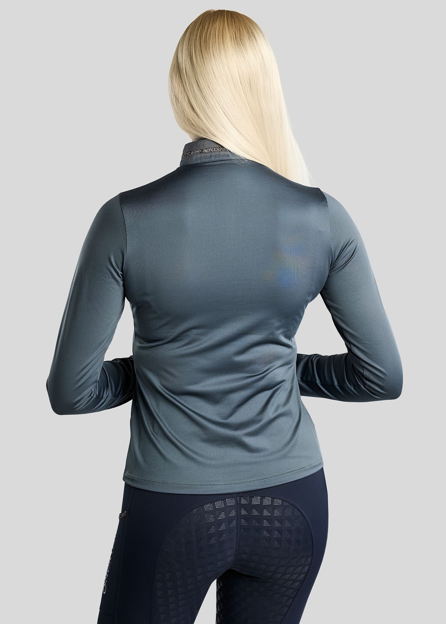 MoVeronica Thermo polo Golden Quarz manga larga - Dark Slate