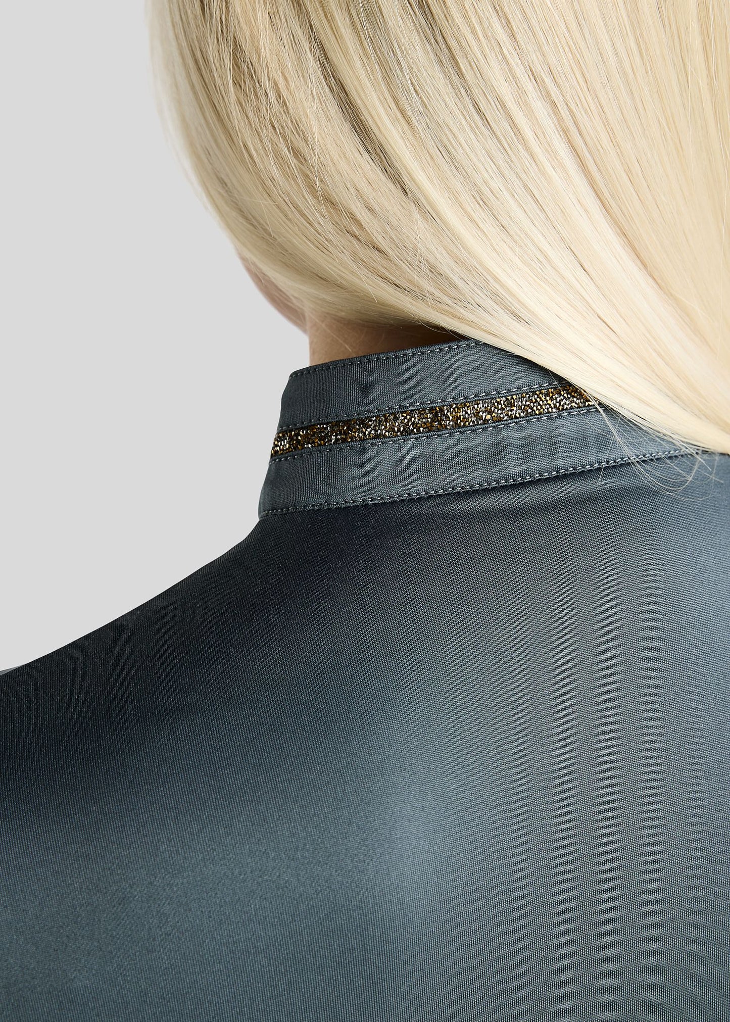 MoVeronica Thermo polo Golden Quarz manga larga - Dark Slate