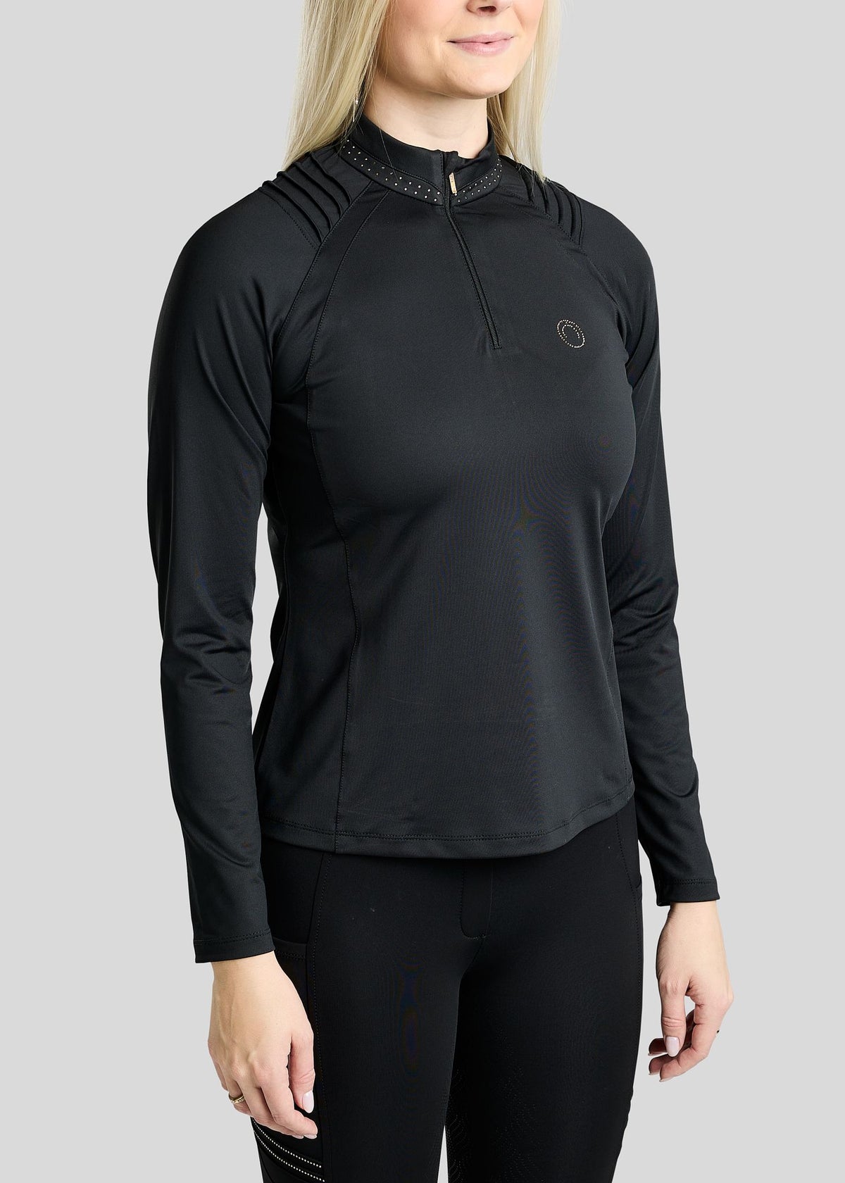 MoWilma Polo manga larga - Negro