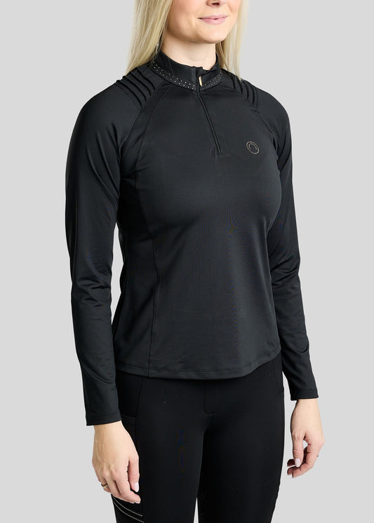 MoWilma Polo manga larga - Negro