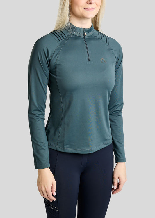 MoWilma Polo manga larga - Dark Slate