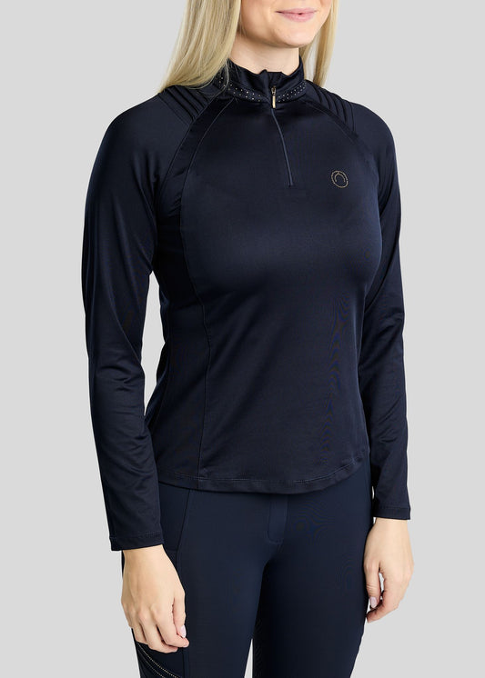 MoWilma Polo manga larga - Navy
