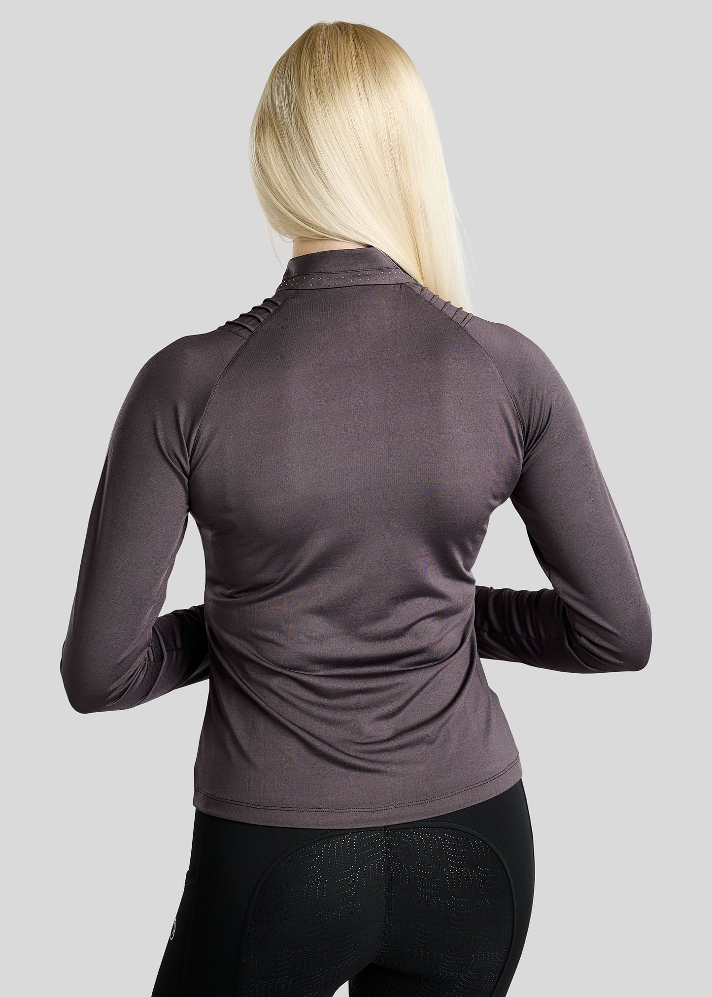 MoWilma Polo manga larga - Black Peony