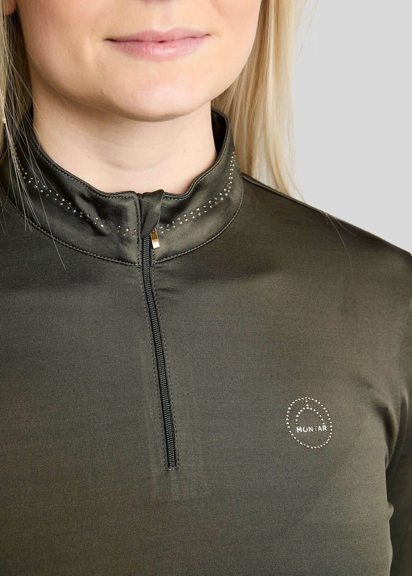 MoEverline Polo manga larga - Forest Green