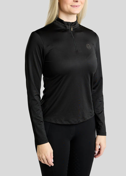 MoEverline Polo manga larga - Negro