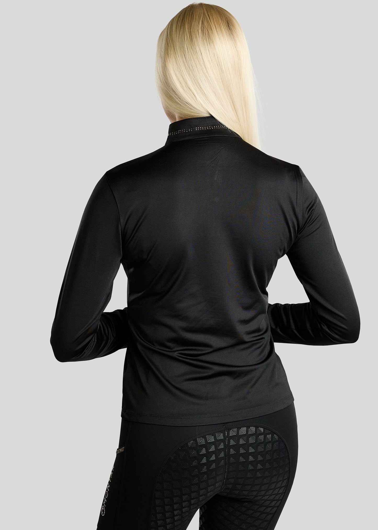 MoEverline Polo manga larga - Negro
