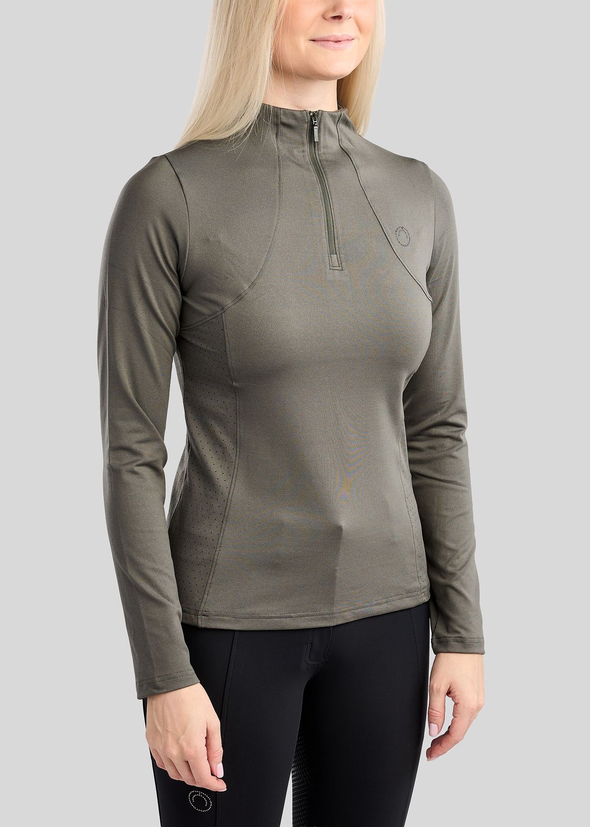 MoZida polo REFINED manga larga - Forest Green