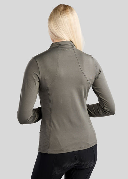 MoZida polo REFINED manga larga - Forest Green