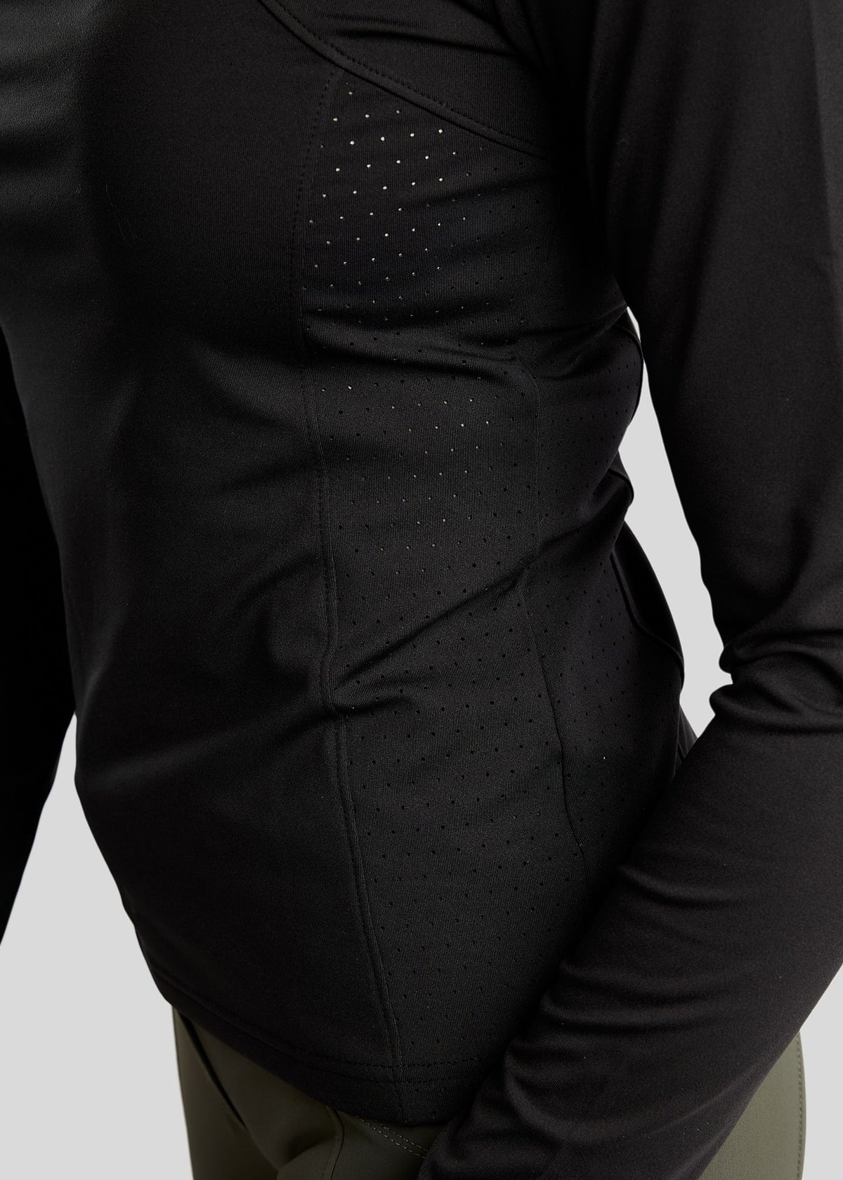 MoZida polo REFINED manga larga - Negro