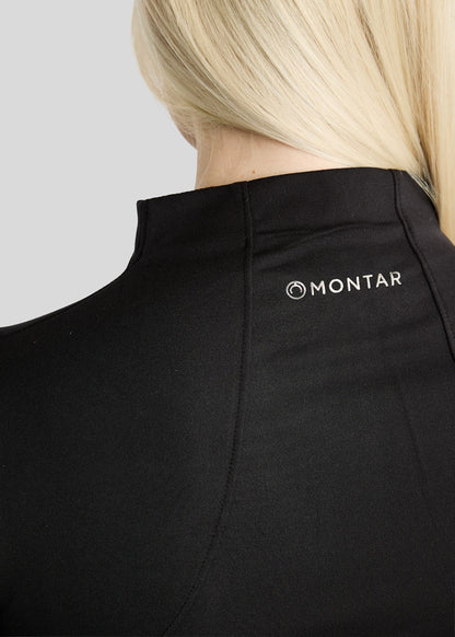 MoZida polo REFINED manga larga - Negro