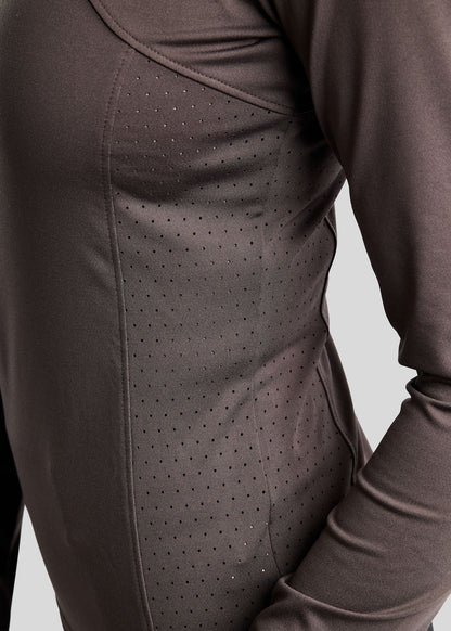 MoZida polo REFINED manga larga - Black Peony