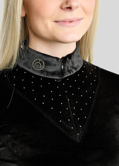 MoValeria polo Velvet - Negro