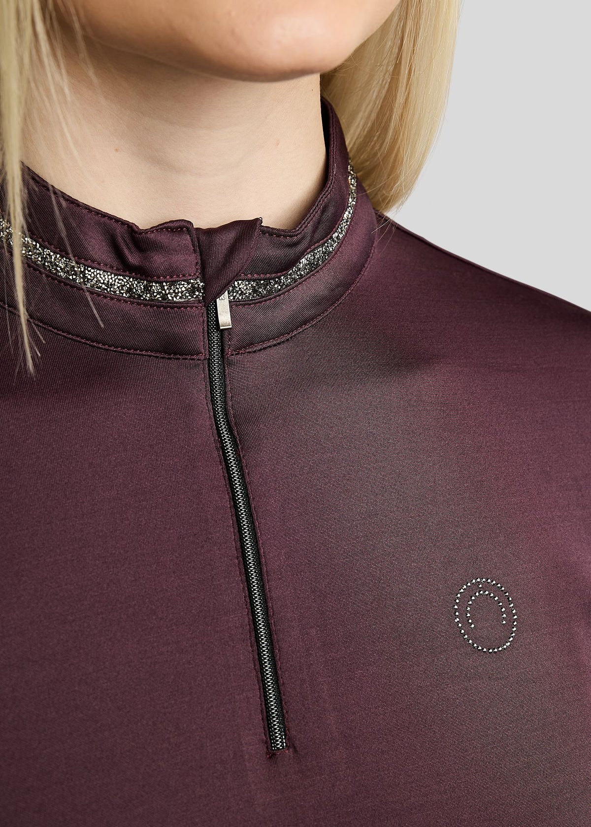 MoMaisy polo manga larga con detalles Gun Metal - Fig