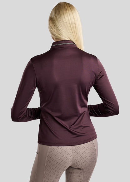 MoMaisy polo manga larga con detalles Gun Metal - Fig