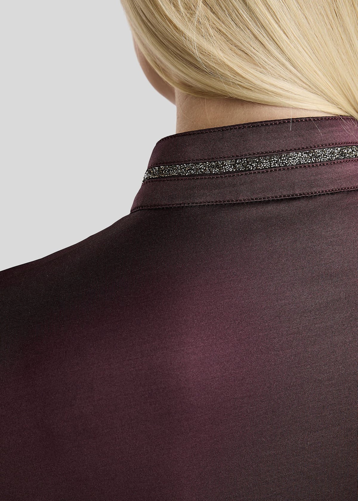 MoMaisy polo manga larga con detalles Gun Metal - Fig