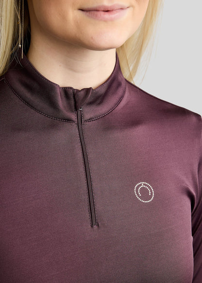 MoFair Polo de Manga Larga con logo en Gun Metal - Fig