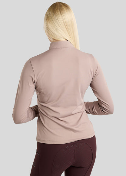 MoMaddy polo manga larga detalles Gun Metal - Pearl Grey