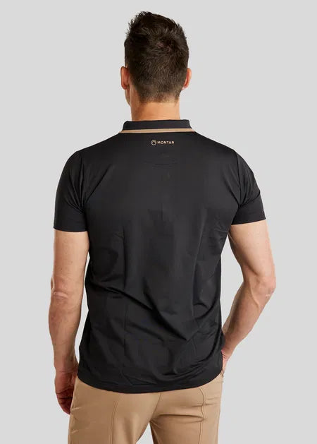 MoDrake polo para hombre - Negro